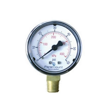 Paramount Water Valve Pressure Gauge