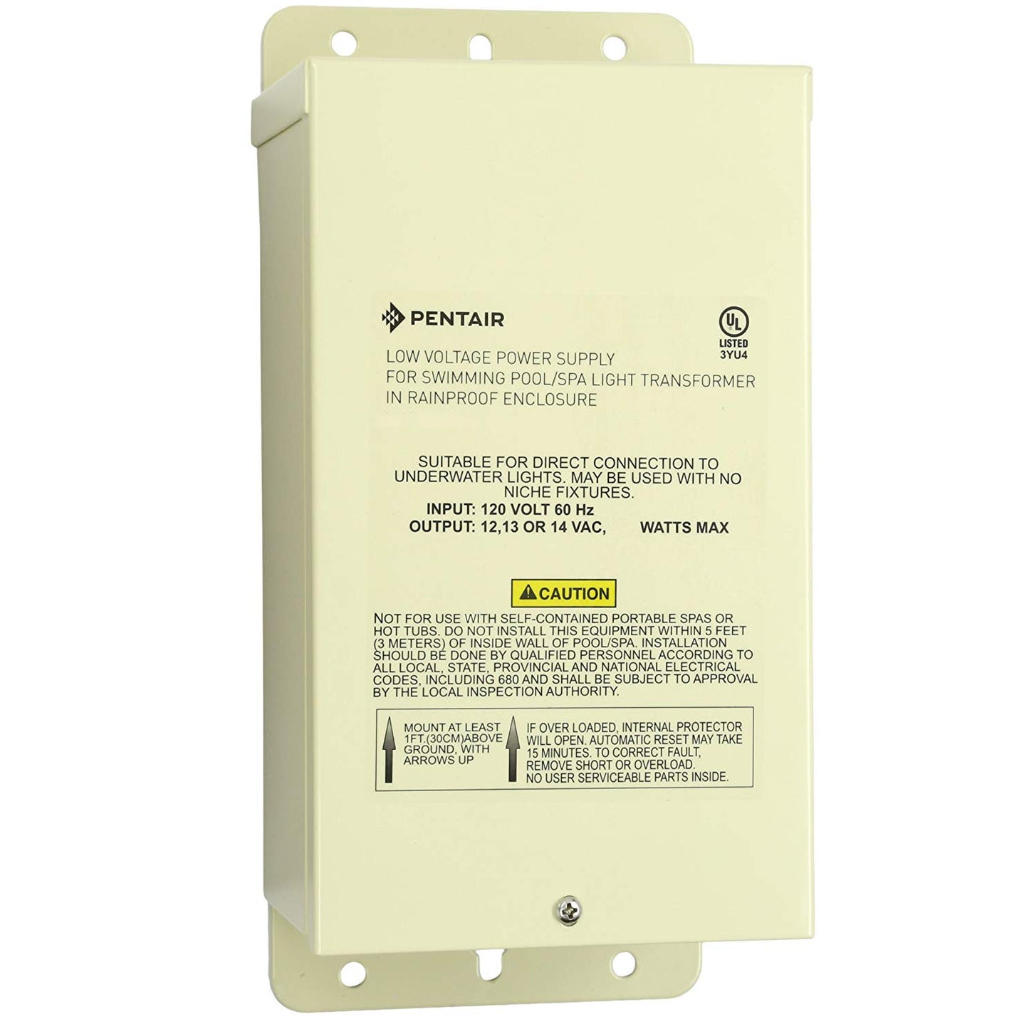 Pentair 100W Pool Rated Transformer (12-14V)