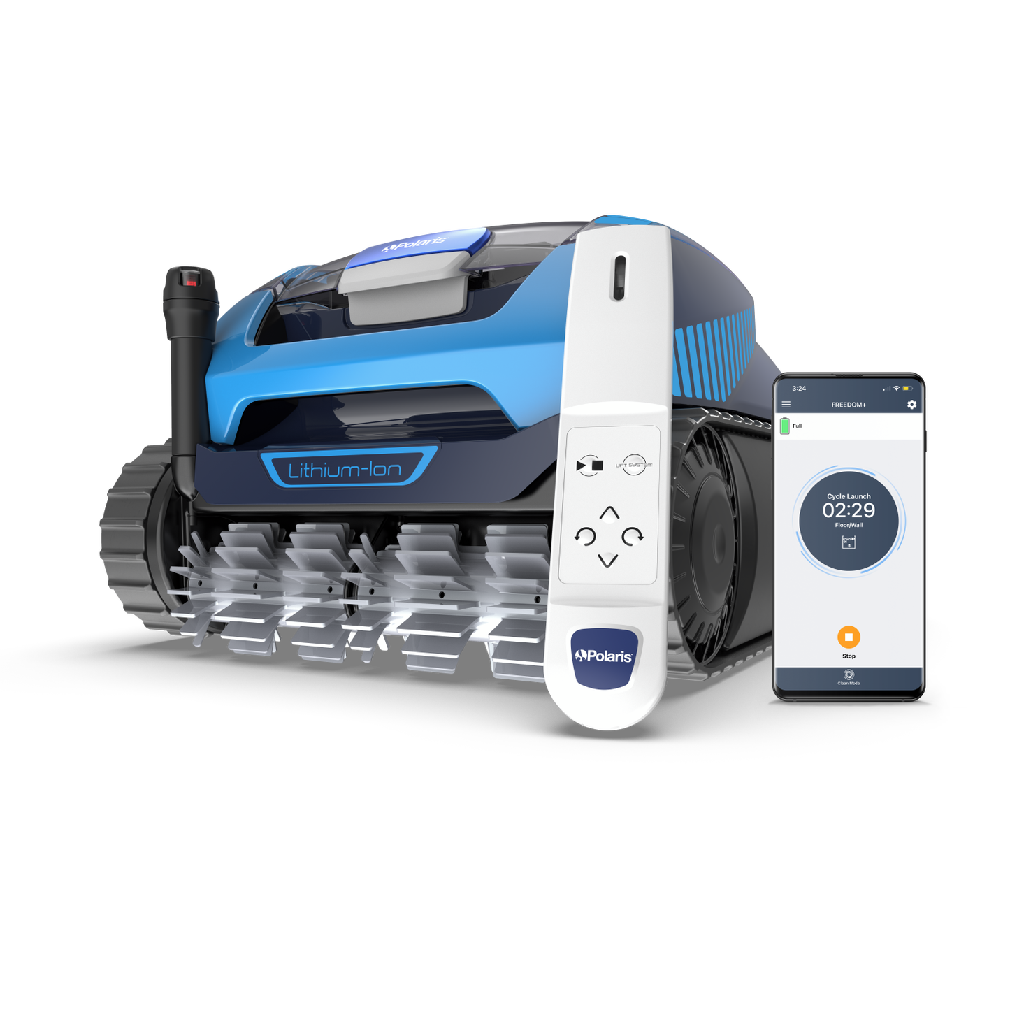 Polaris FREEDOM Plus Cordless Robotic with Caddy & Remote